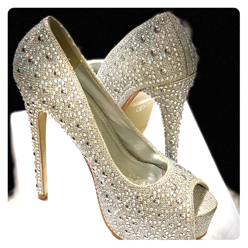 Rhinestone Pumps